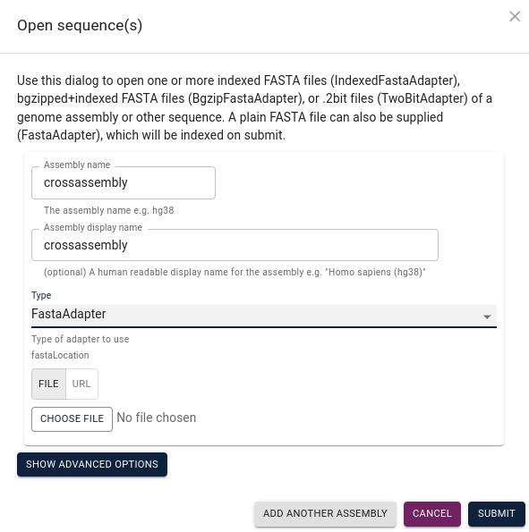 Jbrowse2 - open assembly